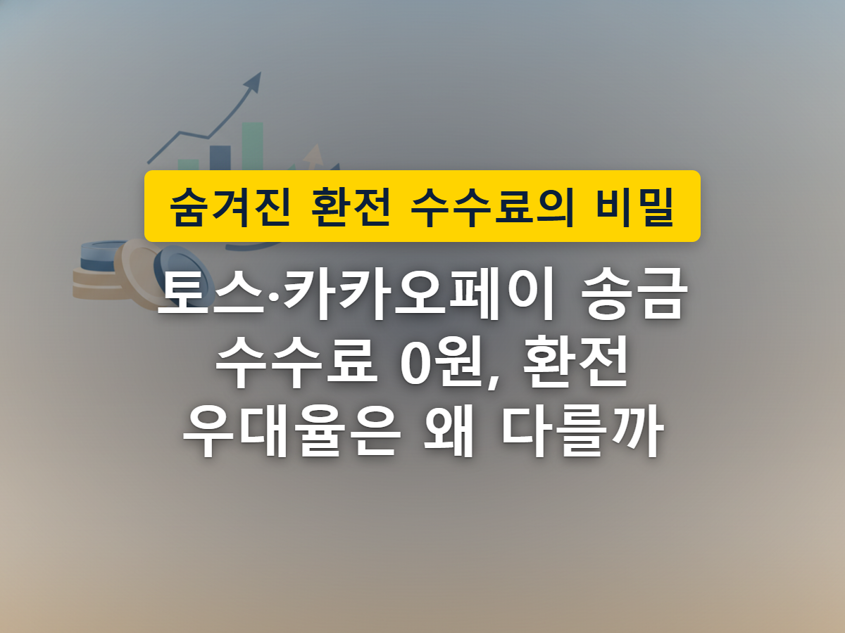 간편송금 앱마다 무료로 보낼 수 있는 범위가 다르다는 것을 표현한 이미지