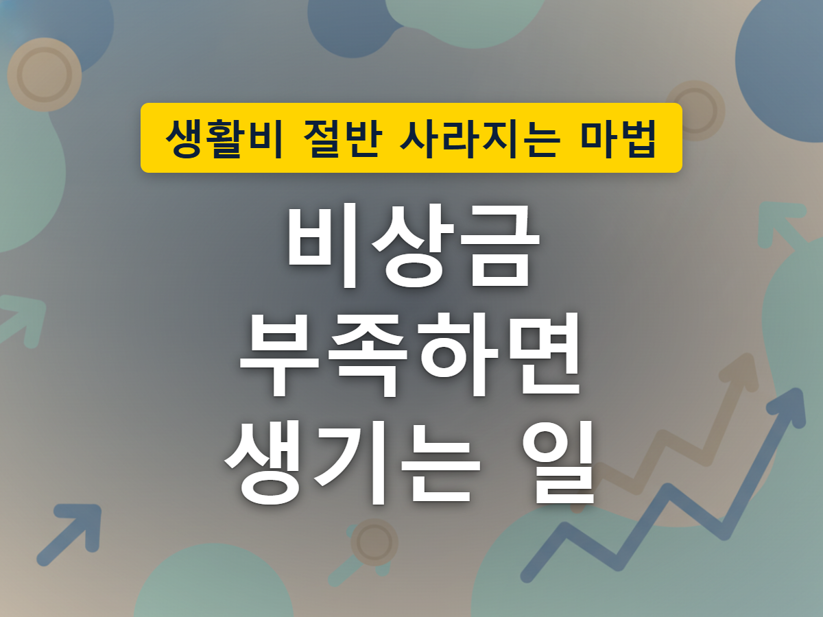 예상치 못한 지출로부터 생활을 지켜주는 비상금의 역할을 저금통과 방패로 표현한 이미지