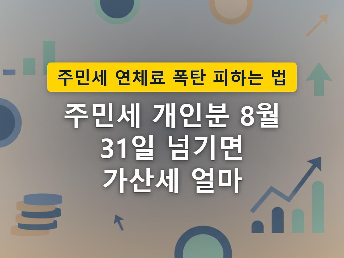 납부기한이 지난 날짜 뒤로 우편함에 독촉장이 도착하는 모습을 표현한 이미지