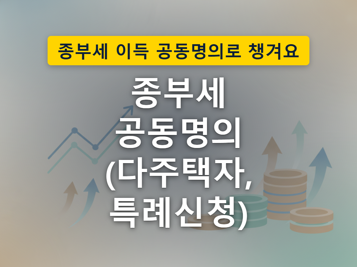 부부 공동명의 집 한 채가 두 사람 몫으로 나뉘어 각각 과세되는 인별과세 구조를 표현한 이미지