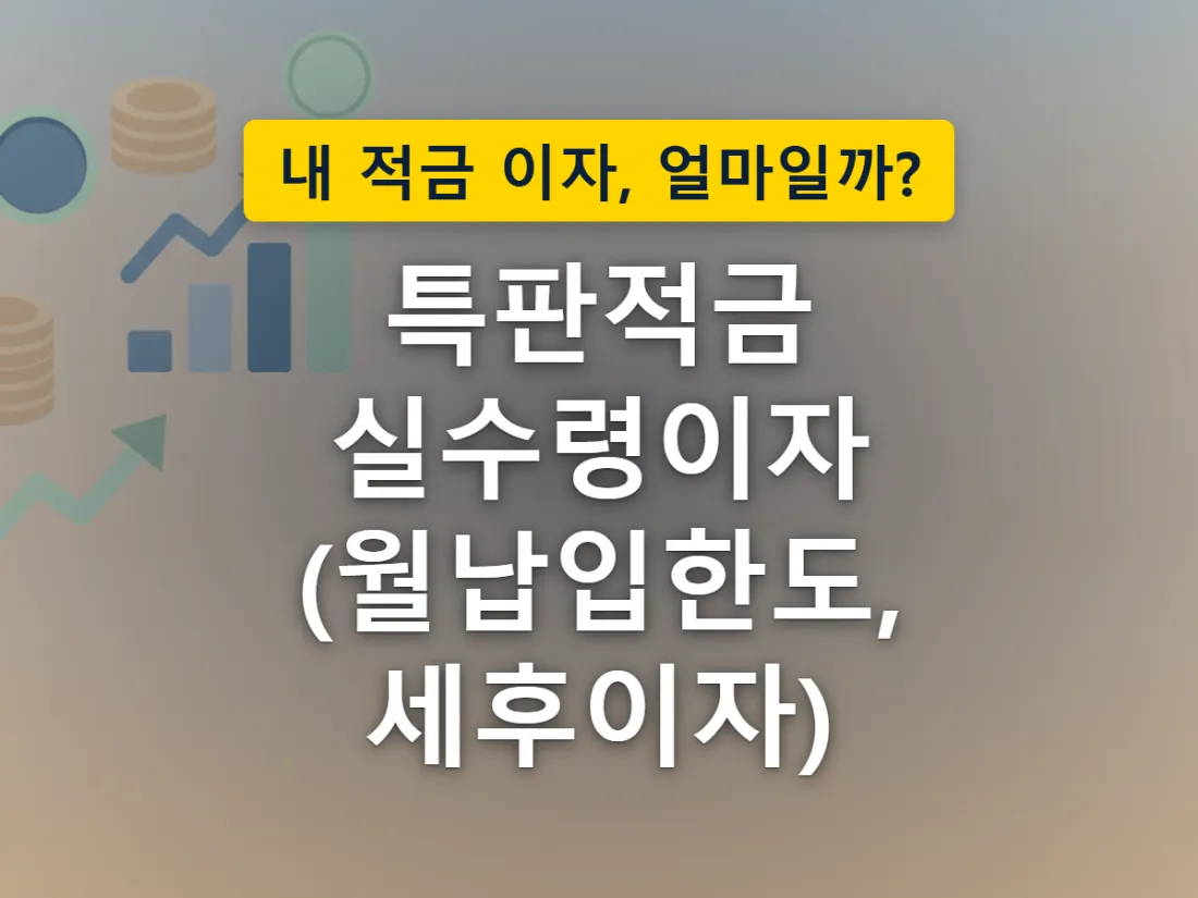 특판적금의 표시금리와 실제 손에 쥐는 이자 차이를 표현한 이미지