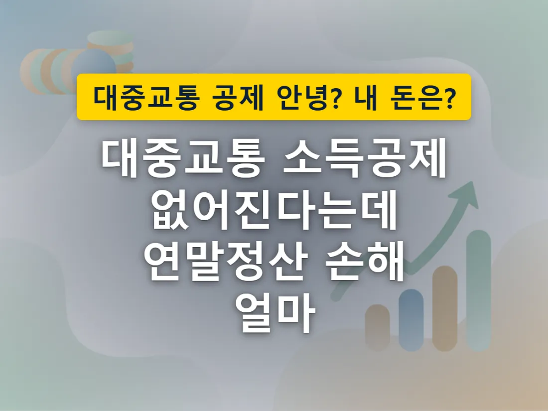 대중교통 카드 이용 혜택이 이전보다 줄어드는 상황을 표현한 이미지