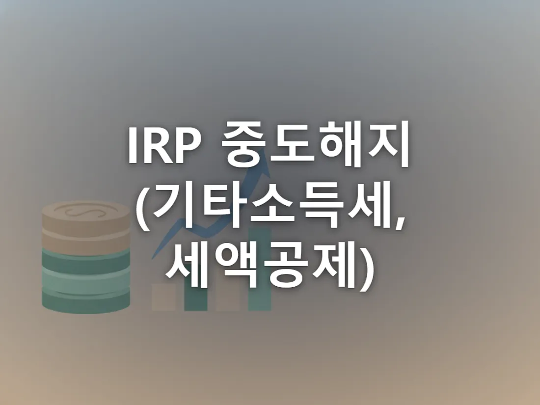 IRP 계좌를 해지하면 돈의 성격에 따라 갈라져 각각 다른 세금이 빠져나가는 구조를 표현한 이미지