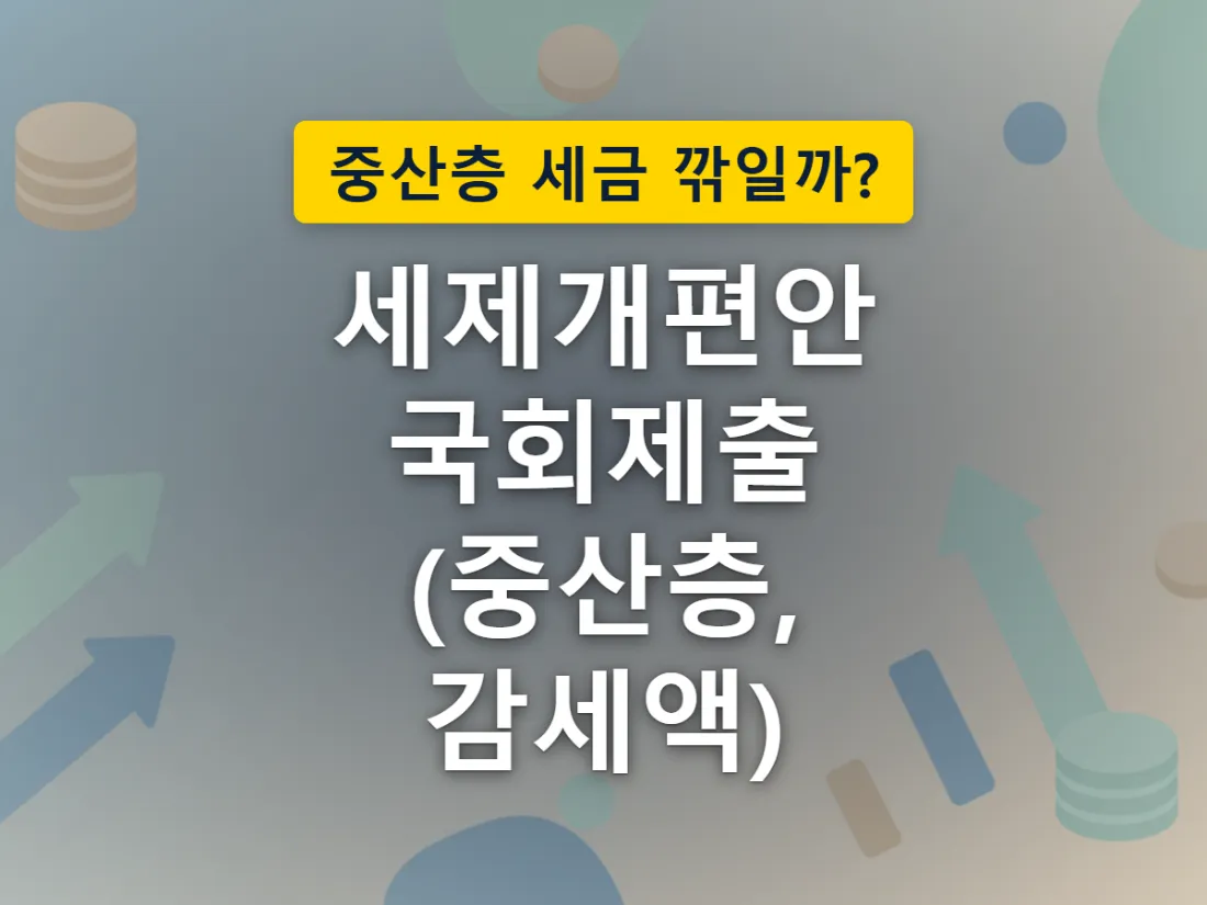 정부 발표부터 정기국회 제출까지 세제개편안이 거쳐가는 절차