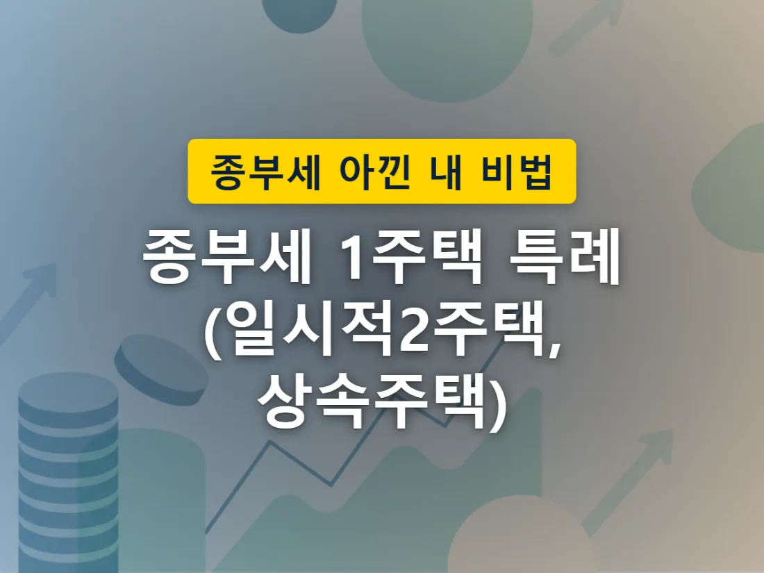 일시적2주택·상속주택·지방저가주택처럼 예외 요건을 충족한 주택이 1세대1주택 판정의 주택수에서 빠져나가는 모습을 표현한 이미지