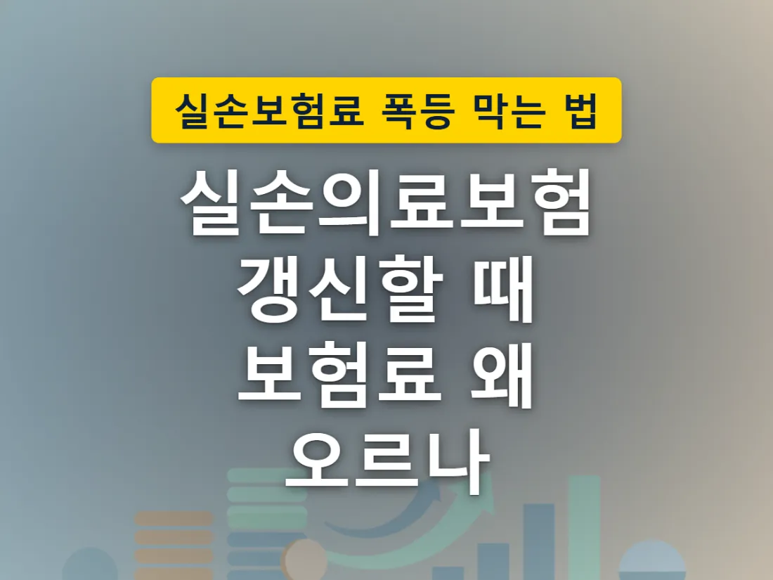 실손보험 가입 시기에 따라 자기부담 구조와 보험료 부담이 달라지는 모습을 표현한 이미지